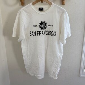 Stüssy white San Francisco graphic t-shirt size M